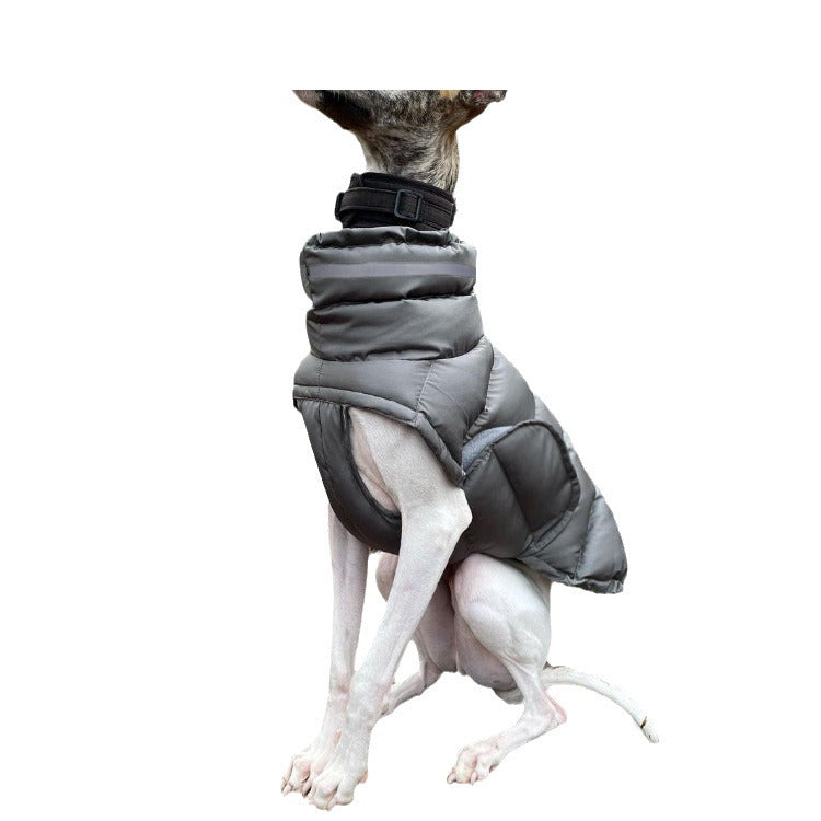 Dog clothing thickened warm waterproof windproof two leg coat pet vest cotton coat