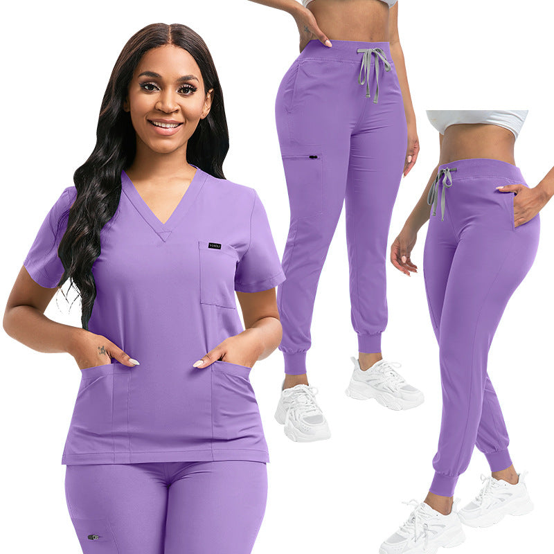 Pet clinic nurse workwear neutral frosted set nursing frosted female uniform multi-color medical workwear male