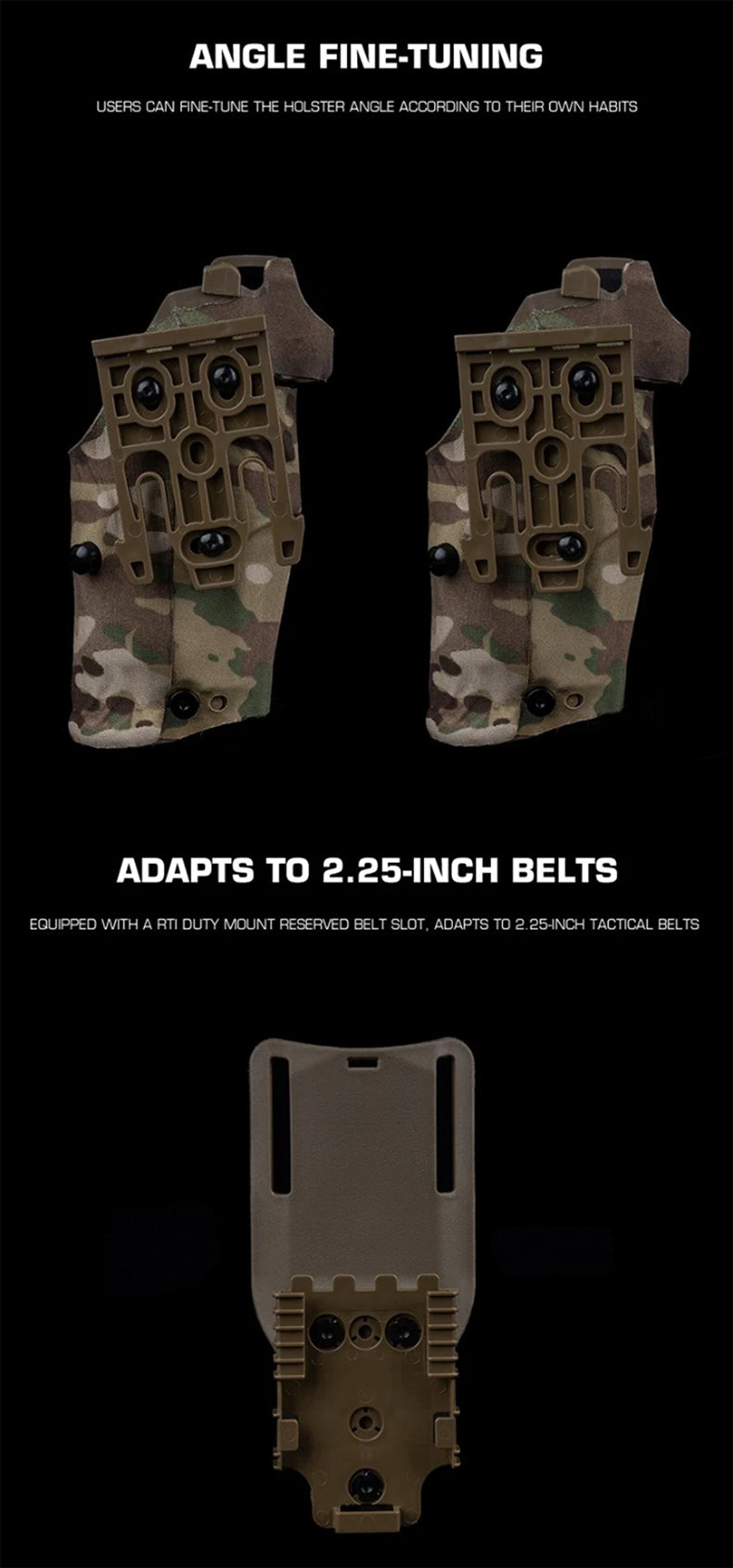 6354DO Left - handed Tactical Pistol Glock 17 Holster with X300U - A QLS Adapter, Leg Shroud, Drop, and MHA Leg Strap Kit