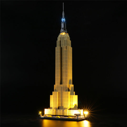 YEABRICKS is compatible with LEGO LED lighting for building 21046 Empire State Building DIY lighting accessories