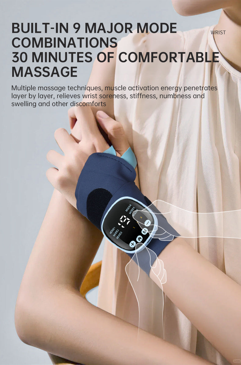 EMS Smart Tendon Sheath Hand Heating Wristband with Hot Compress and Massage Function