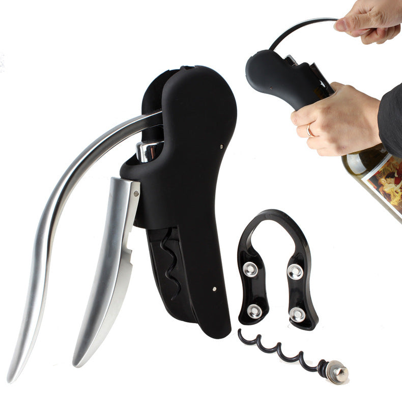 Quick Red Wine Bottle Opener Portable Bottle Opener Tool Kit Foil Cutter Zinc Alloy Goose Wine Bottle Opener Tool