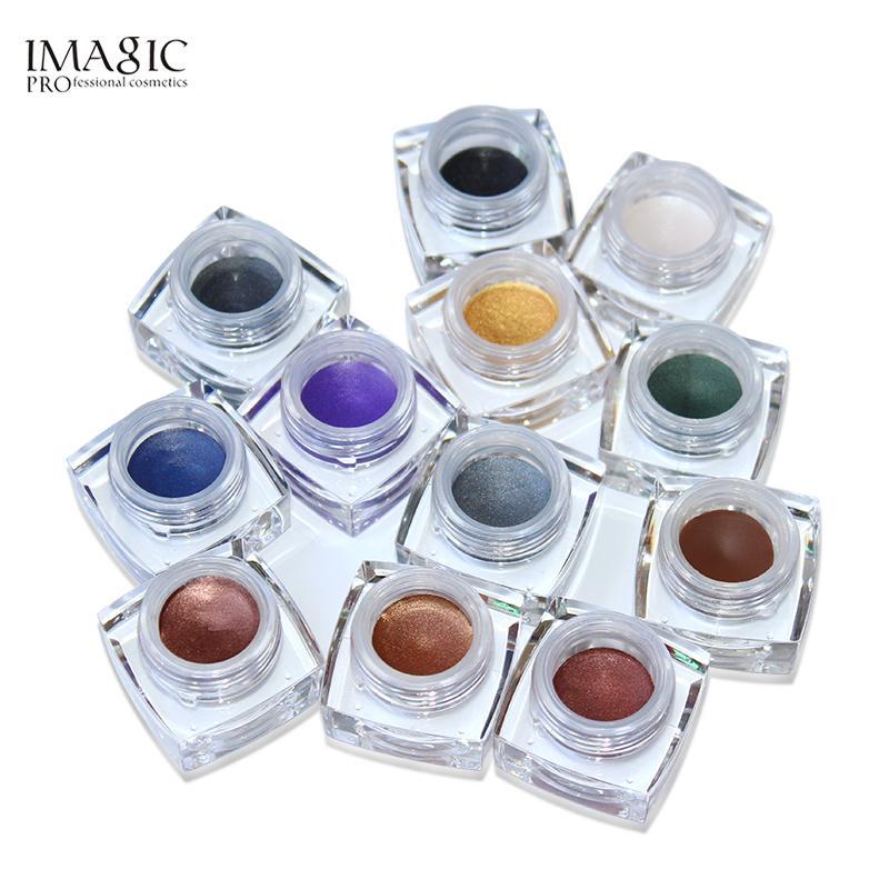 IMAGIC Gel Eyeshadow Cream Waterproof Long Lasting Shimmer Glow 12 Colors