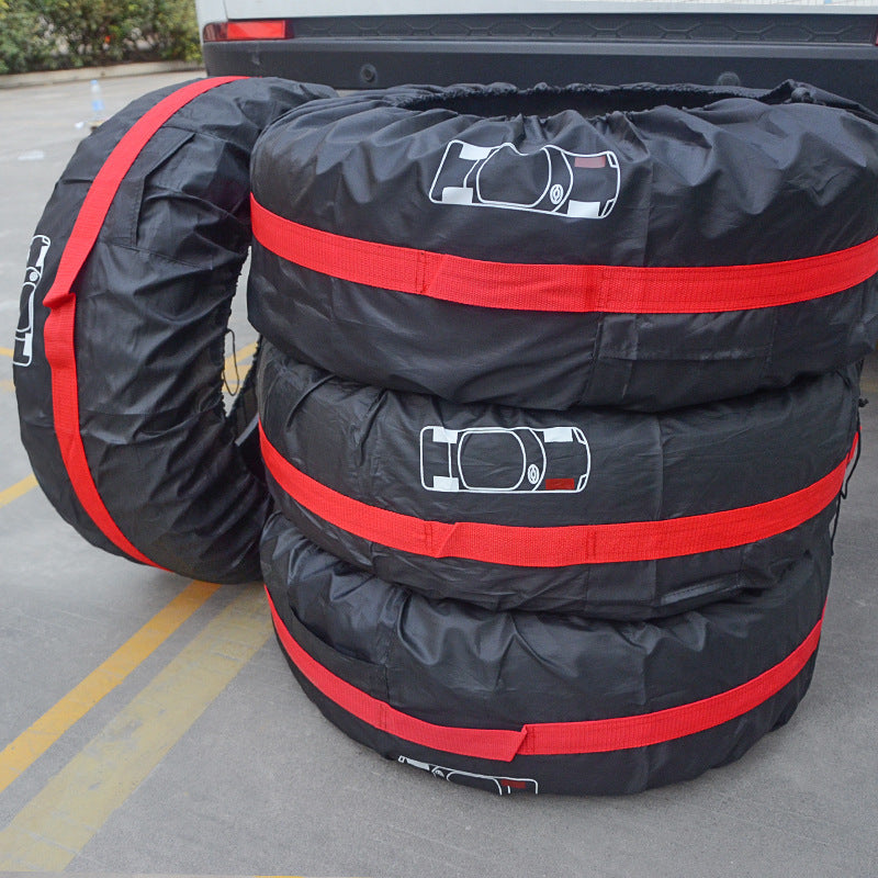 Tire protection cover Oxford cloth waterproof car spare tire cover car tire cover 4 per set