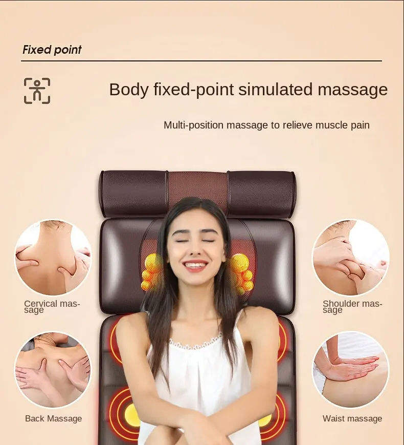 Remote Control Car Electric Portable Back Massage Cushion Pillow Shiatsu Neck And Back Massager Cushion With Heat