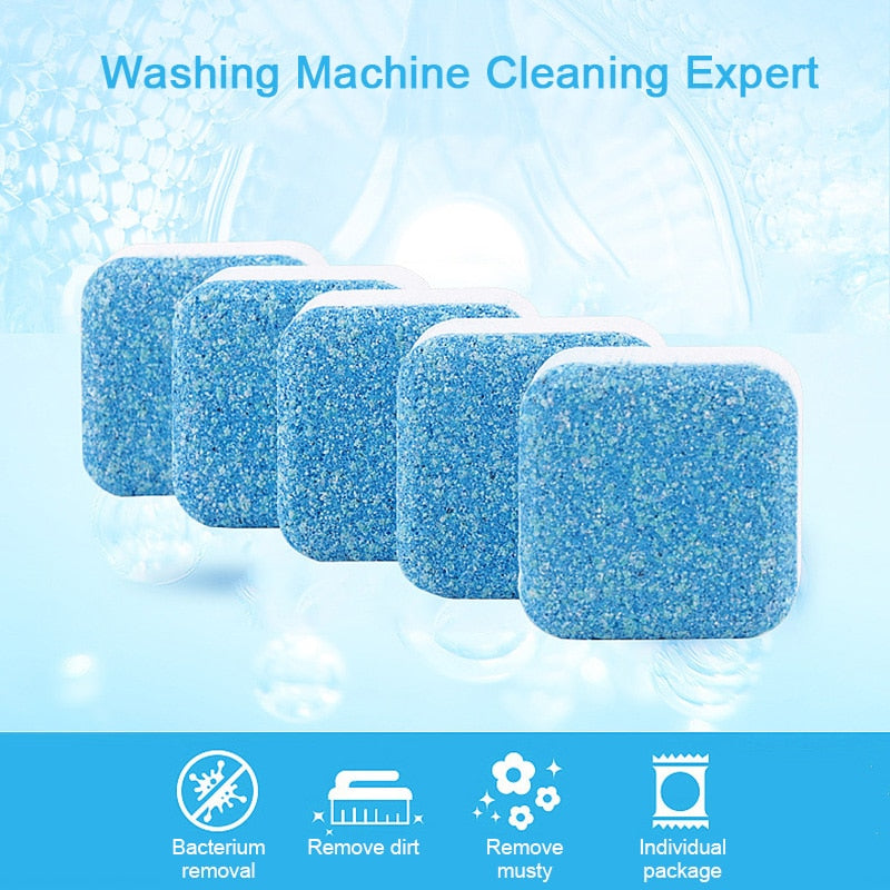 Tab washing machine cleaner laundry expert deep cleaning Detergent remover Effervescent Tablet Washer Cleaner