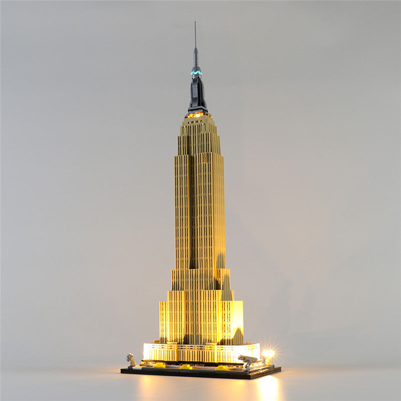 YEABRICKS is compatible with LEGO LED lighting for building 21046 Empire State Building DIY lighting accessories