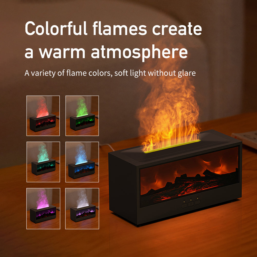 3D simulation fireplace flame aromatherapy machine big spray home desktop simulation charcoal fireplace humidifier