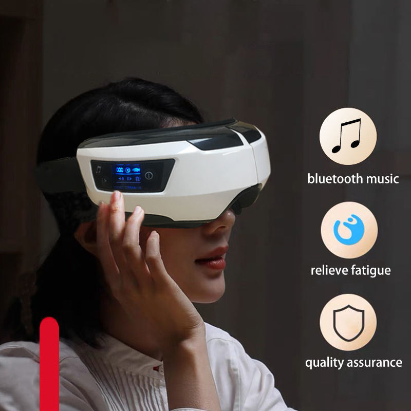 Eye Massager Vibration Therapy Air Pressure Heating Massage Relax Health Care Fatigue Stress Bluetooth Music Improve Vision