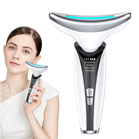 Hot Sell Skin Rejuvenation Tightening Anti-aging Face Neck Lifting Massager Led Photon Therapy Face And Neck Lifting Device