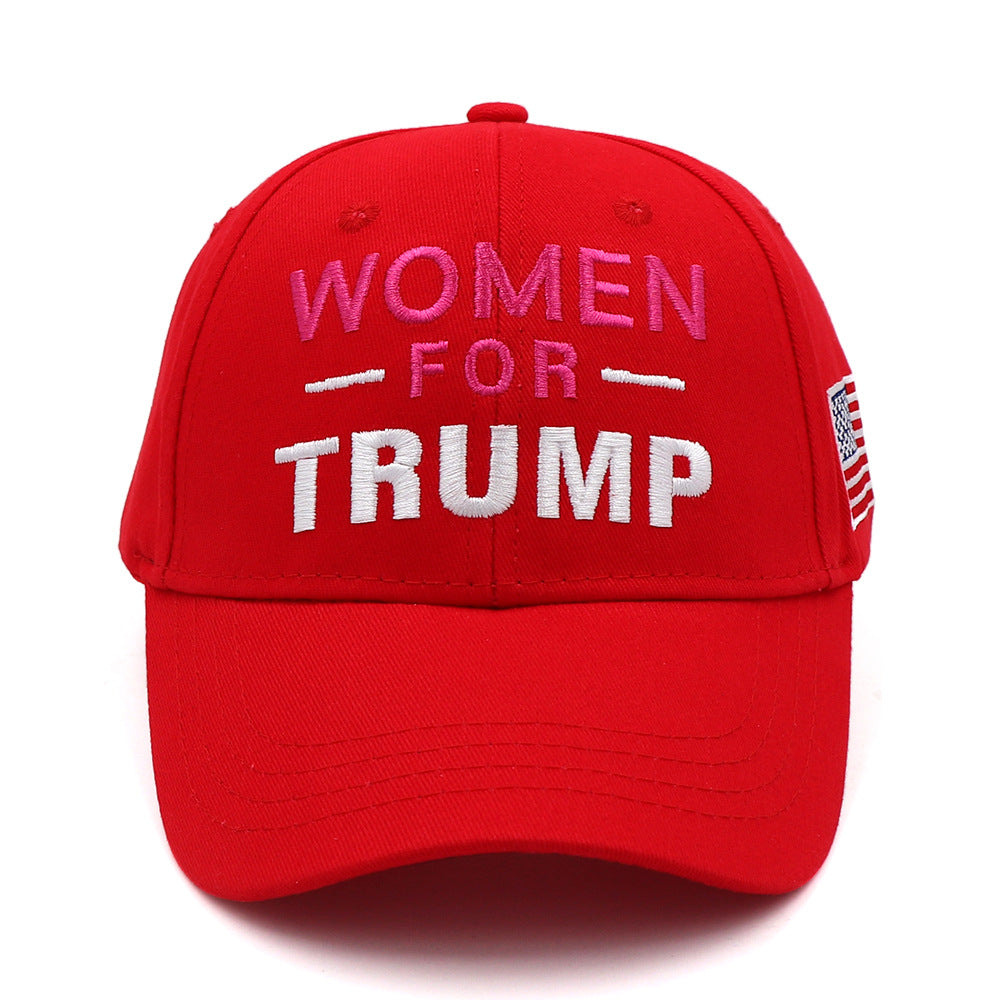 American advertising hats men's and women's baseball caps cotton embroidered hats Trump hats