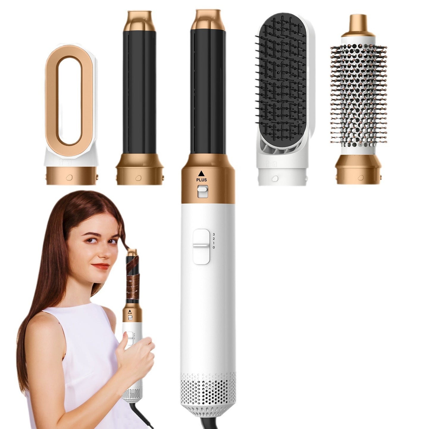 5 in 1 Hair Styler Professional Hair Dryer Brush Blow Dryer Air Wrap Hot Air Brush