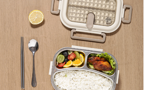 Large capacity 304 stainless steel insulation three-compartment lunch box