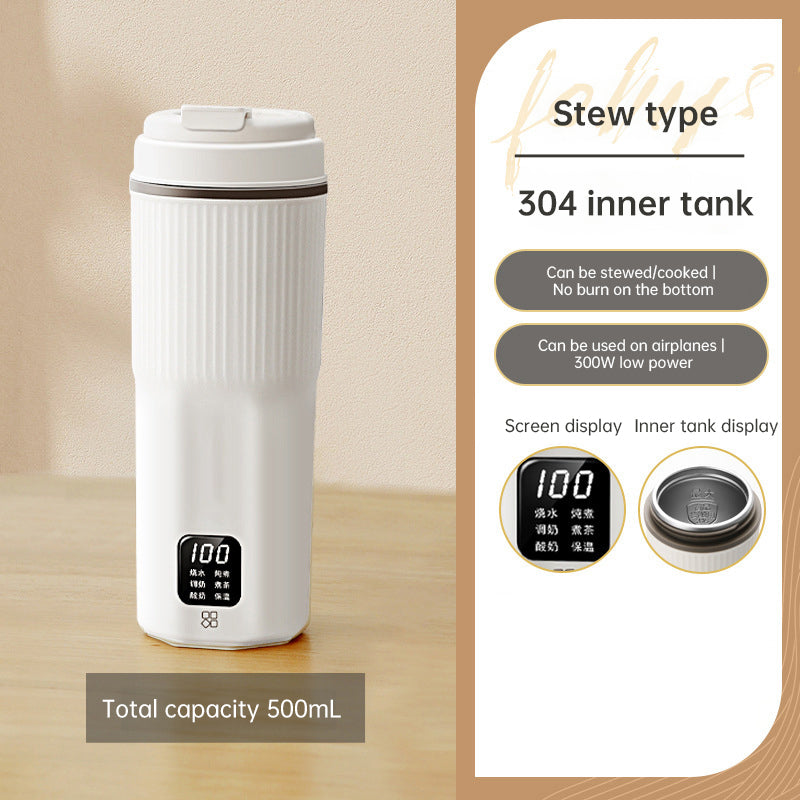 Portable Multifunctional Electric Kettle: Heating Cup, Stew Cup, Health - Preserving & Thermo Pot, Mini Travel Teapot