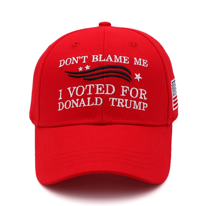 American advertising hats men's and women's baseball caps cotton embroidered hats Trump hats