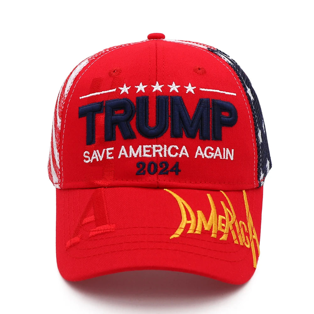 American advertising hats men's and women's baseball caps cotton embroidered hats Trump hats