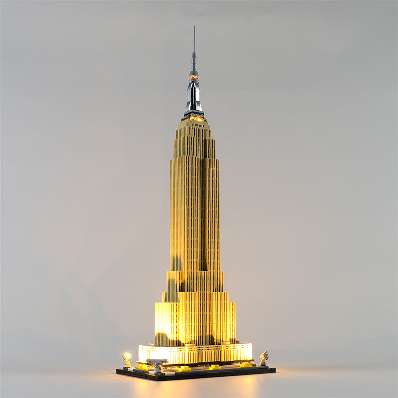 YEABRICKS is compatible with LEGO LED lighting for building 21046 Empire State Building DIY lighting accessories