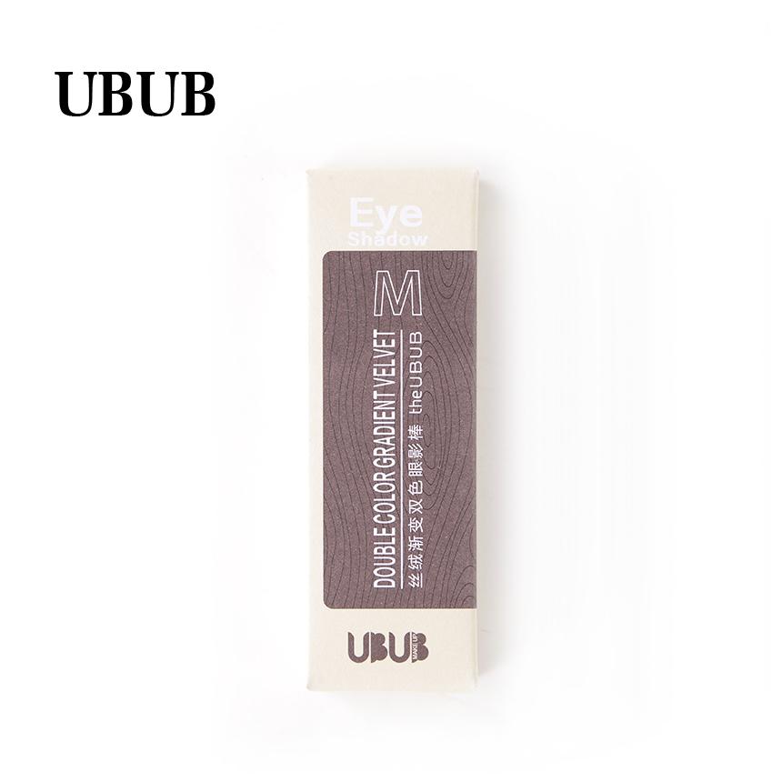 UBUB Double Color Stereo Gradient Velvet Shimmer Eyeshadow Stick Earth Color Eye Shadow Cream Pen