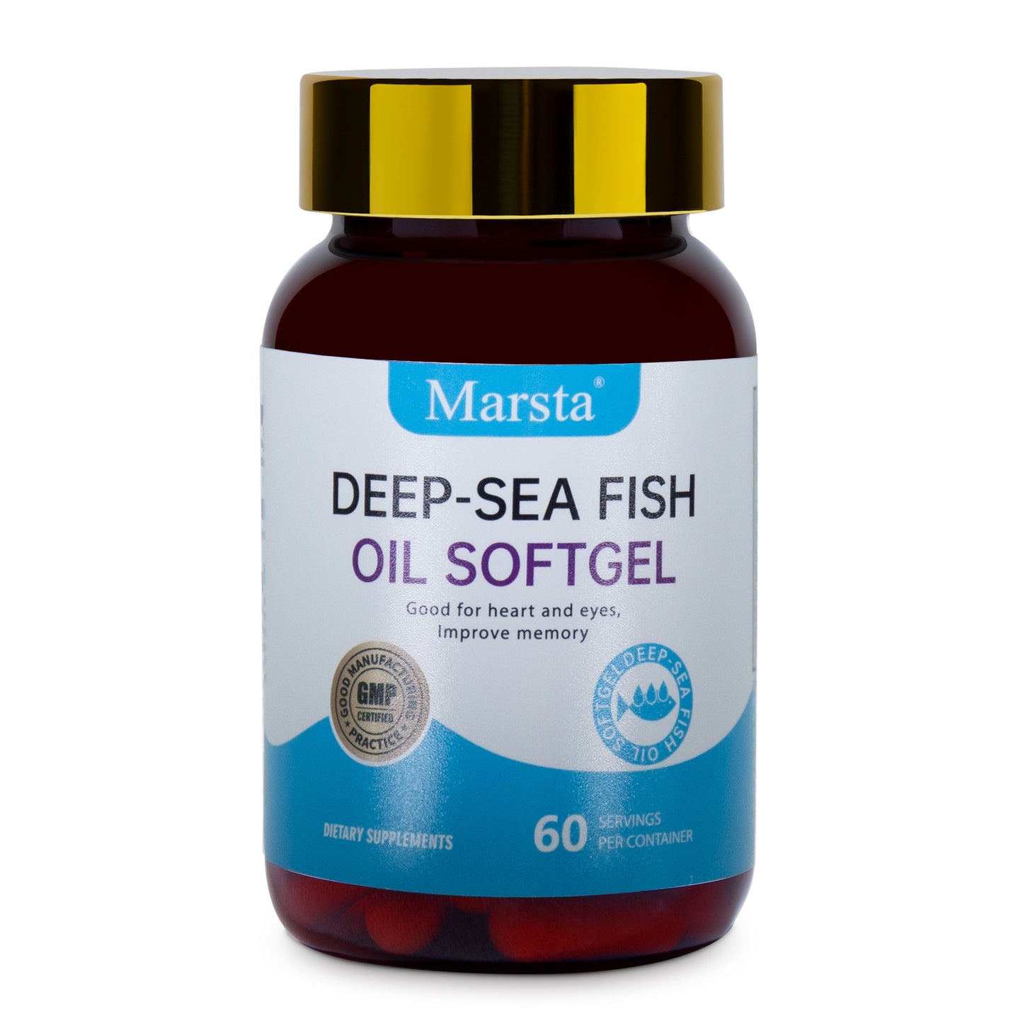 Deep sea fish oil soft capsules with high concentration concentration