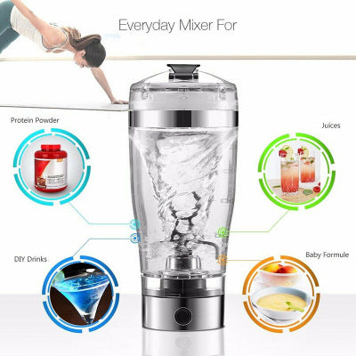 Automatic Stirring Cup USB Charging Fitness Cup Protein Powder Cup Meal Replacement Cup Large Capacity Portable Water Cup