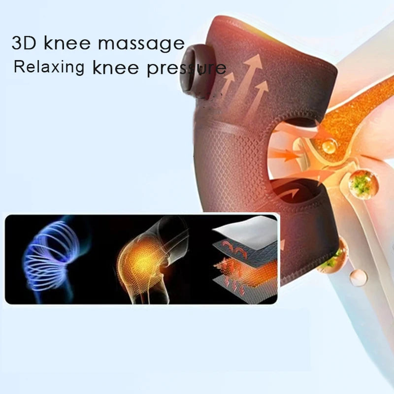 Electric heating knee pad self heating knee massager for keeping warm and treating pain in the knee joints of elderly cold legs