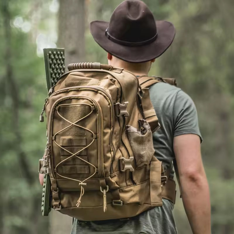 65L Men's Outdoor Tactical Backpack: large - capacity, ideal for hiking, camping, and travel. A military - style rucksack