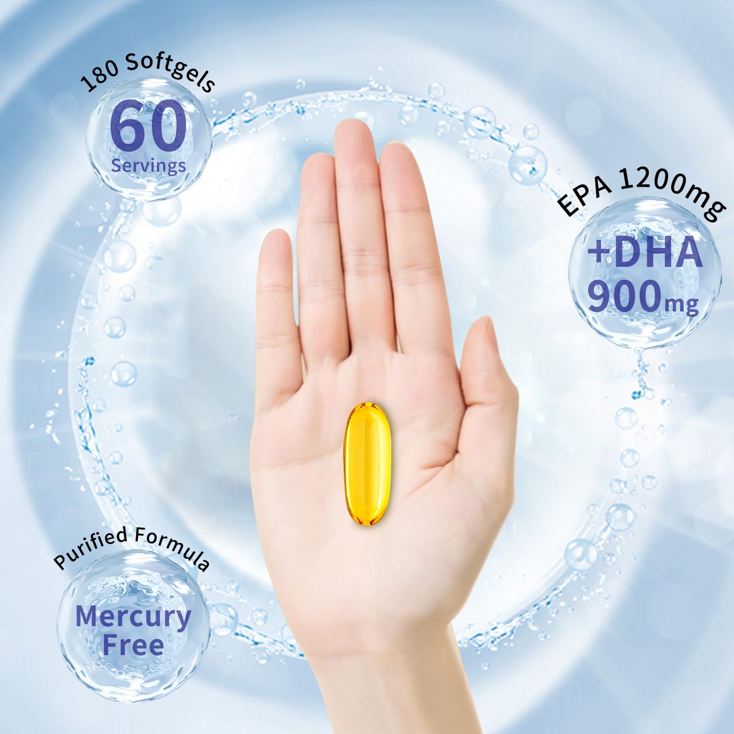 Deep Sea Fish Oil Softgel Capsules