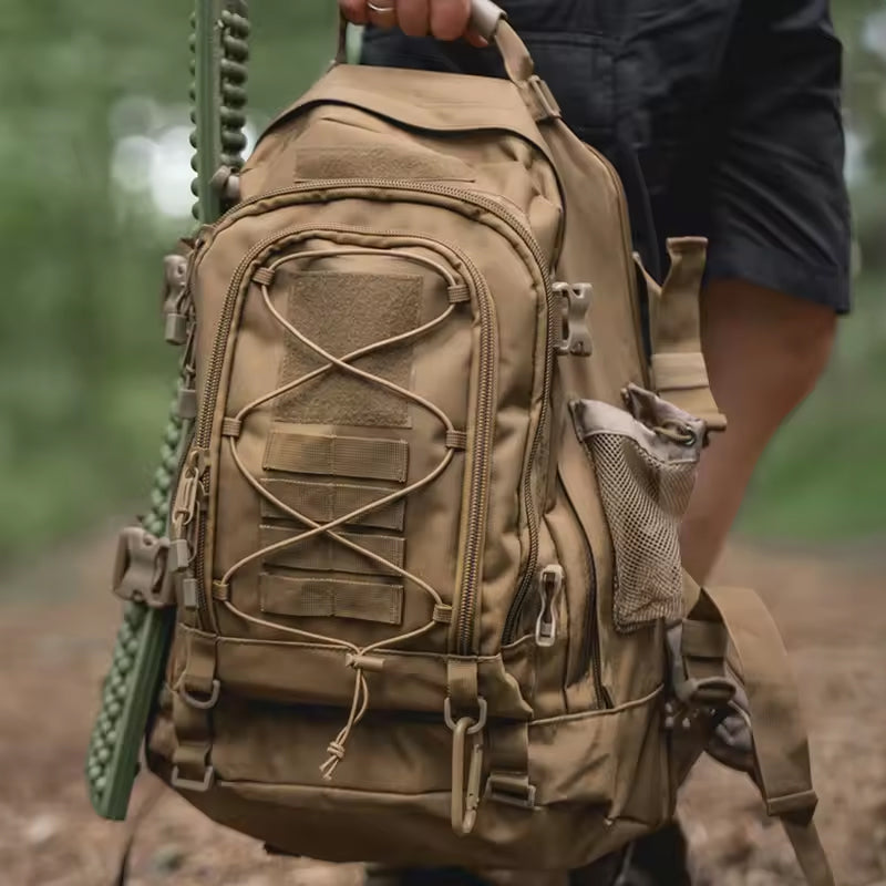 65L Men's Outdoor Tactical Backpack: large - capacity, ideal for hiking, camping, and travel. A military - style rucksack