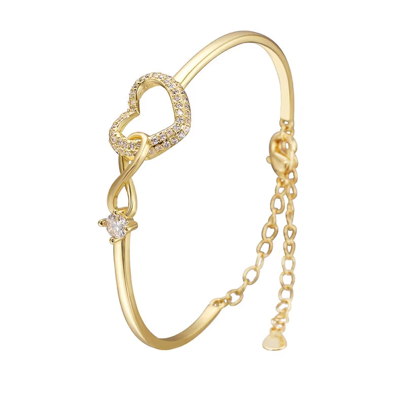 2025 Infinite - Symbol Hollow - Heart Bracelet for Daughter, with Gift Box, Ideal for Her Birthday Party and as an Adult Gift