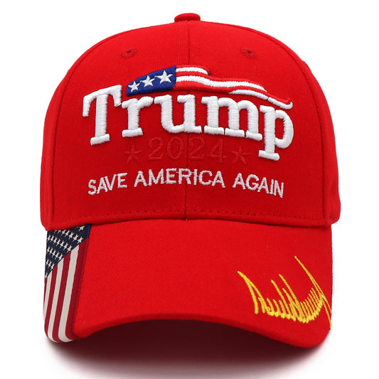 American advertising hats men's and women's baseball caps cotton embroidered hats Trump hats