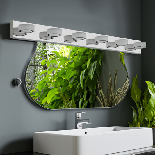 LED Modern Chrome 6-Light Vanity Lights Fixtures Over Mirror Bath Wall Lighting