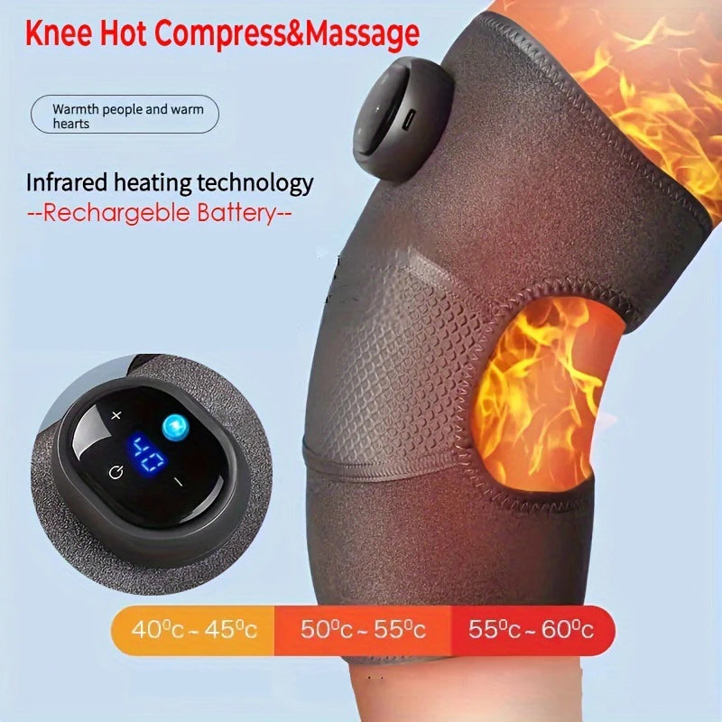 Electric heating knee pad self heating knee massager for keeping warm and treating pain in the knee joints of elderly cold legs