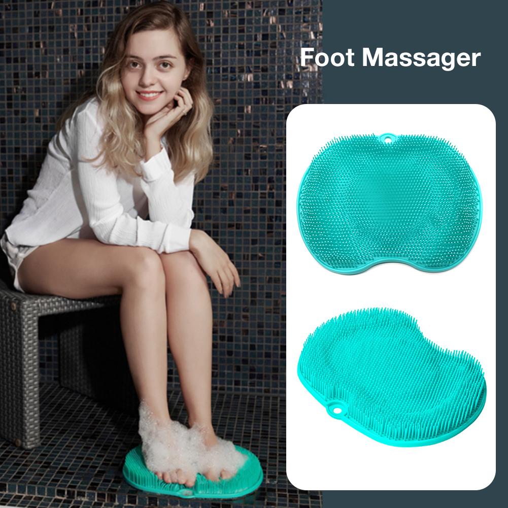 Pregnant Women Without Bend Over Shower Foot Massager Scrubber Cleaner Washing Massage Tools Pad Mat Elderly Feet Cleaning Brush