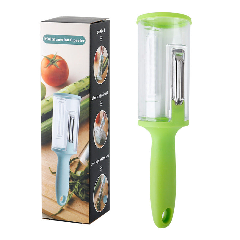 Multifunctional Peeler With Storage Box The Ultimate Solution For Peeling Vegetables, Fruits, And Scaling Fish