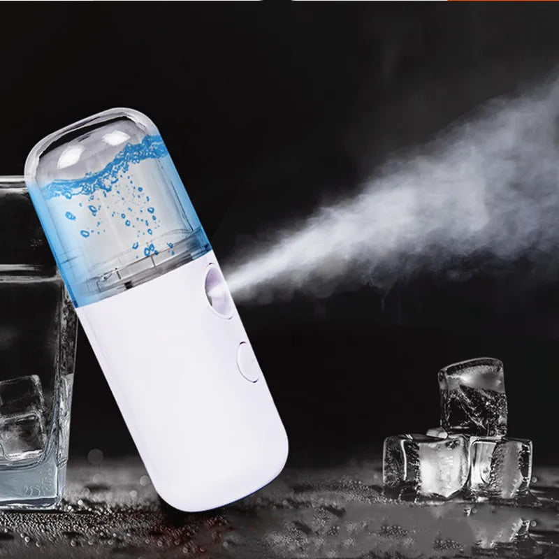 USB Humidifier Rechargeable Nano Mist Sprayer Facial  Nebulizer Steamer Moisturizing Beauty Instruments Face Skin Care Tools