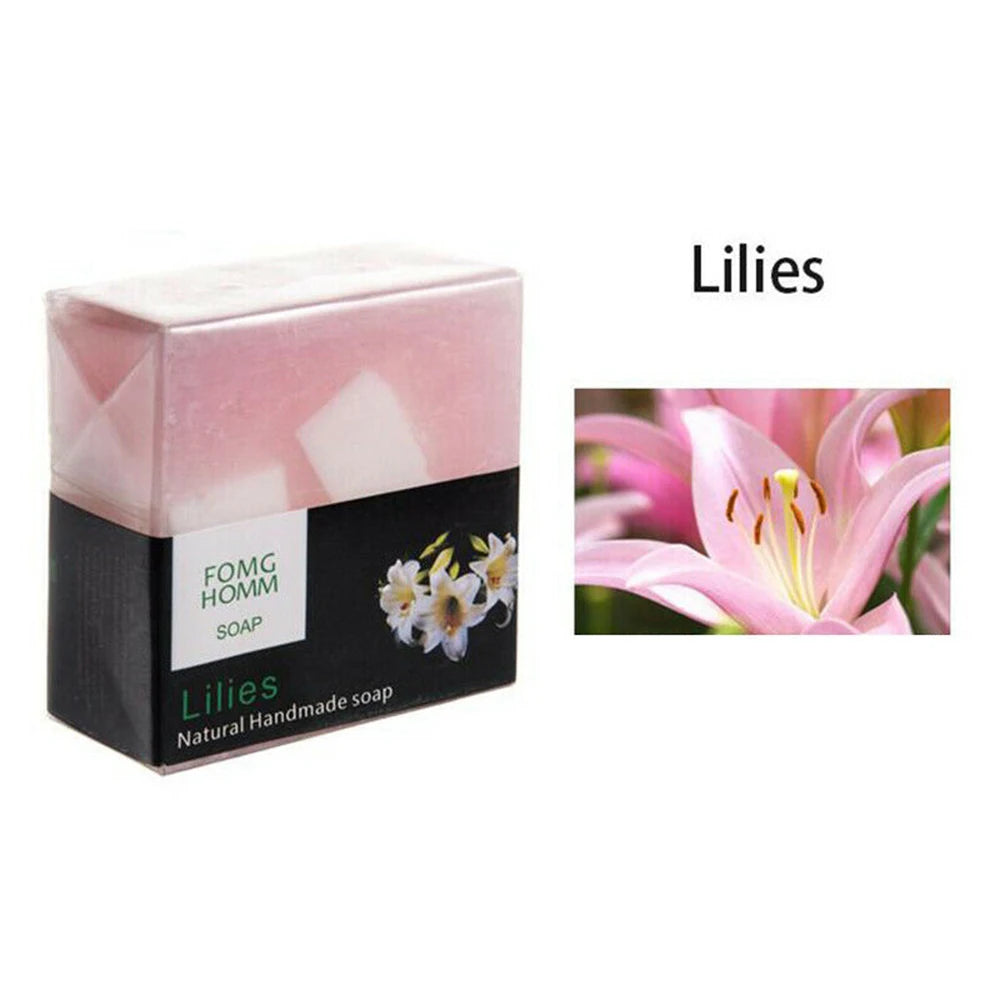 Thai Natural Fruit Soap Moisturizing  Rose Bamboo Charcoal Hydrating Exfoliating Hand Washing Cleansing Soap Bath Soap TSLM1